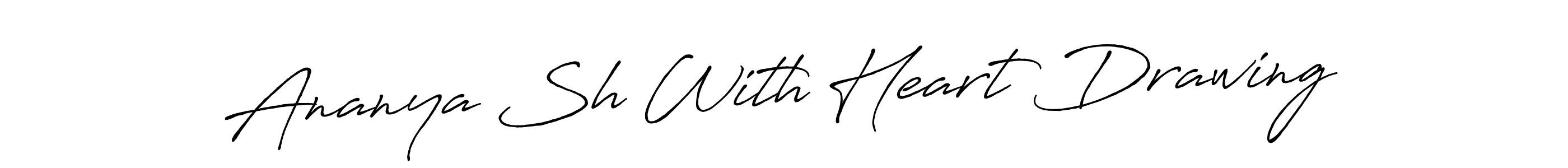 Also You can easily find your signature by using the search form. We will create Ananya Sh With Heart Drawing name handwritten signature images for you free of cost using Antro_Vectra_Bolder sign style. Ananya Sh With Heart Drawing signature style 7 images and pictures png