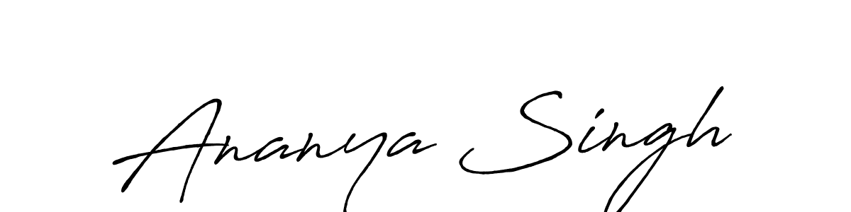 Ananya Singh stylish signature style. Best Handwritten Sign (Antro_Vectra_Bolder) for my name. Handwritten Signature Collection Ideas for my name Ananya Singh. Ananya Singh signature style 7 images and pictures png