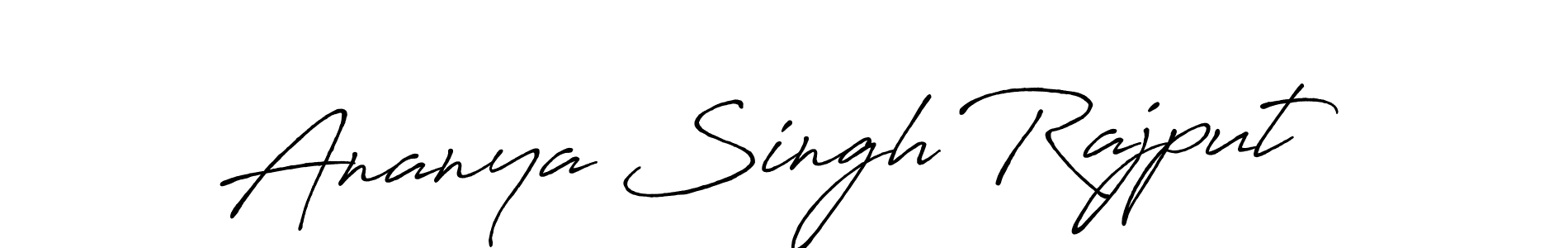 Ananya Singh Rajput stylish signature style. Best Handwritten Sign (Antro_Vectra_Bolder) for my name. Handwritten Signature Collection Ideas for my name Ananya Singh Rajput. Ananya Singh Rajput signature style 7 images and pictures png