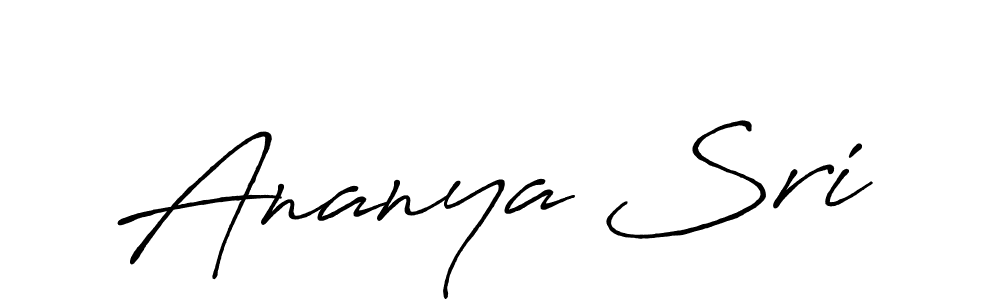 Create a beautiful signature design for name Ananya Sri. With this signature (Antro_Vectra_Bolder) fonts, you can make a handwritten signature for free. Ananya Sri signature style 7 images and pictures png