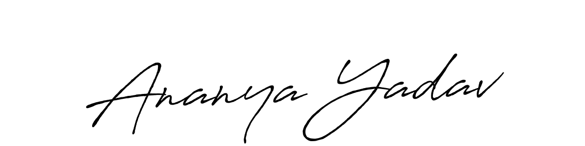 Make a beautiful signature design for name Ananya Yadav. Use this online signature maker to create a handwritten signature for free. Ananya Yadav signature style 7 images and pictures png