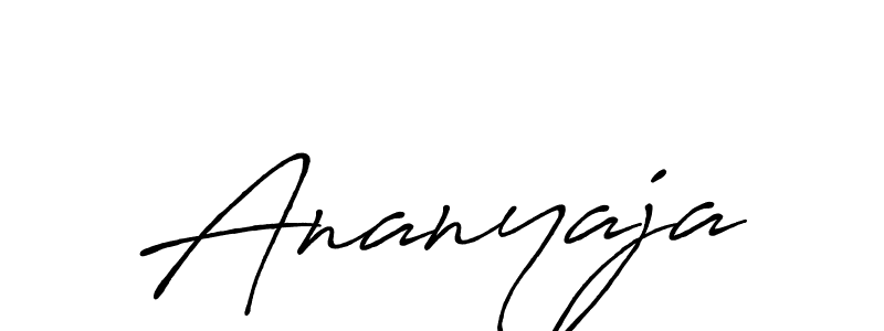 Create a beautiful signature design for name Ananyaja. With this signature (Antro_Vectra_Bolder) fonts, you can make a handwritten signature for free. Ananyaja signature style 7 images and pictures png