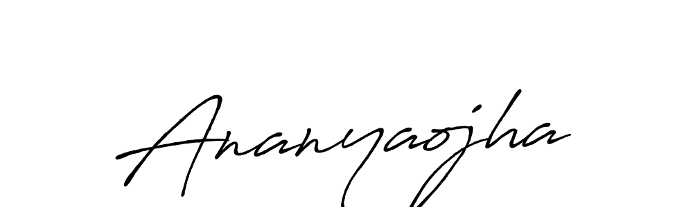 It looks lik you need a new signature style for name Ananyaojha. Design unique handwritten (Antro_Vectra_Bolder) signature with our free signature maker in just a few clicks. Ananyaojha signature style 7 images and pictures png