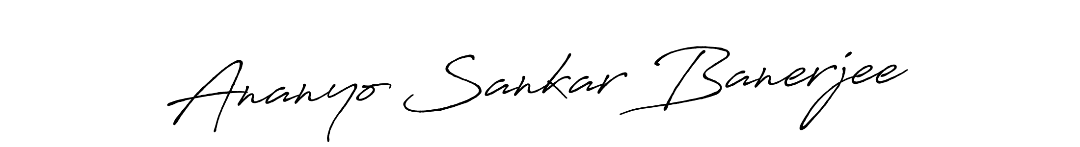 Ananyo Sankar Banerjee stylish signature style. Best Handwritten Sign (Antro_Vectra_Bolder) for my name. Handwritten Signature Collection Ideas for my name Ananyo Sankar Banerjee. Ananyo Sankar Banerjee signature style 7 images and pictures png