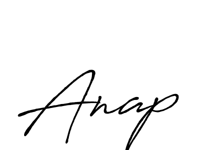 Design your own signature with our free online signature maker. With this signature software, you can create a handwritten (Antro_Vectra_Bolder) signature for name Anap. Anap signature style 7 images and pictures png