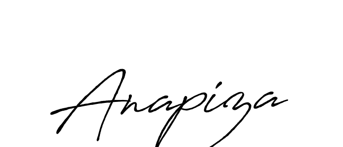 Create a beautiful signature design for name Anapiza. With this signature (Antro_Vectra_Bolder) fonts, you can make a handwritten signature for free. Anapiza signature style 7 images and pictures png