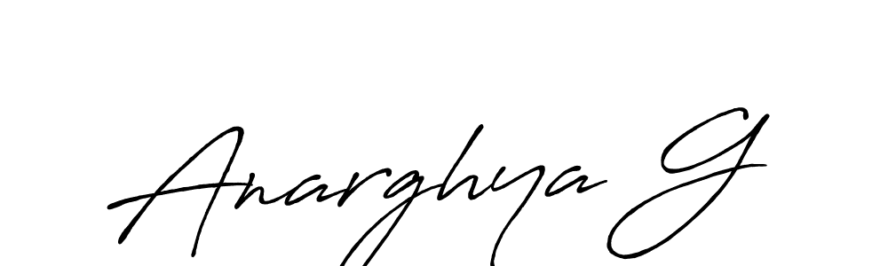 if you are searching for the best signature style for your name Anarghya G. so please give up your signature search. here we have designed multiple signature styles  using Antro_Vectra_Bolder. Anarghya G signature style 7 images and pictures png