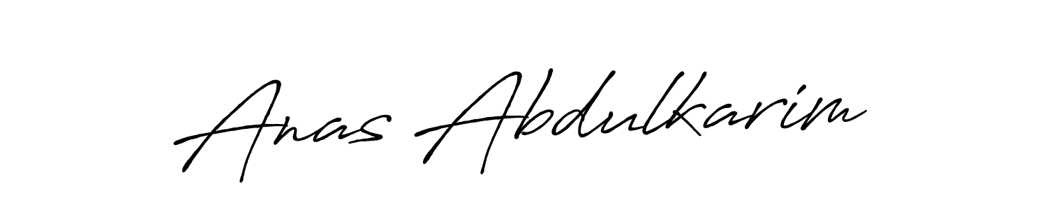 Make a beautiful signature design for name Anas Abdulkarim. With this signature (Antro_Vectra_Bolder) style, you can create a handwritten signature for free. Anas Abdulkarim signature style 7 images and pictures png