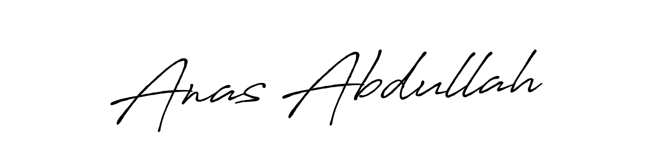 Anas Abdullah stylish signature style. Best Handwritten Sign (Antro_Vectra_Bolder) for my name. Handwritten Signature Collection Ideas for my name Anas Abdullah. Anas Abdullah signature style 7 images and pictures png