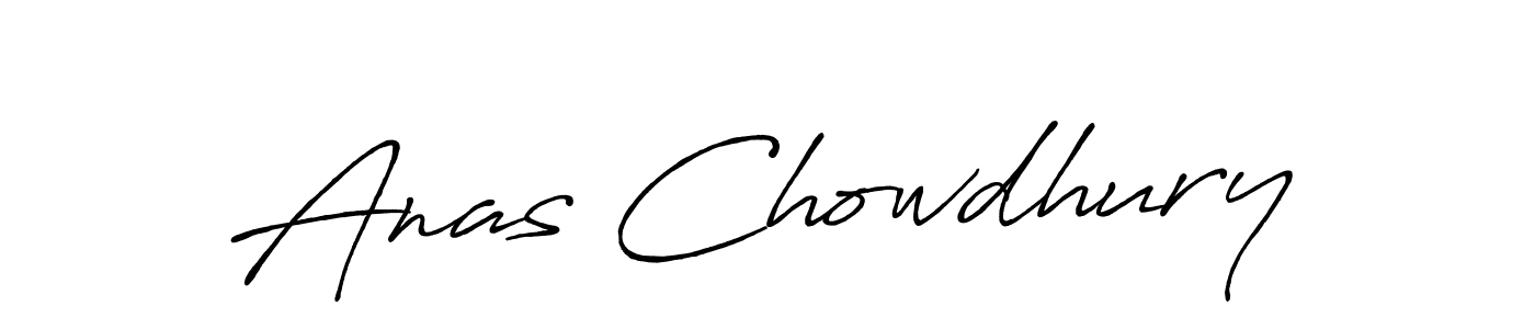 Anas Chowdhury stylish signature style. Best Handwritten Sign (Antro_Vectra_Bolder) for my name. Handwritten Signature Collection Ideas for my name Anas Chowdhury. Anas Chowdhury signature style 7 images and pictures png