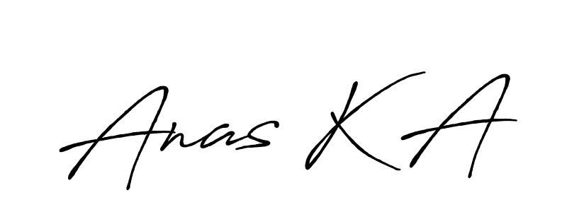 Make a beautiful signature design for name Anas K A. Use this online signature maker to create a handwritten signature for free. Anas K A signature style 7 images and pictures png