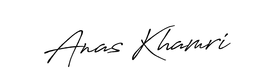 It looks lik you need a new signature style for name Anas Khamri. Design unique handwritten (Antro_Vectra_Bolder) signature with our free signature maker in just a few clicks. Anas Khamri signature style 7 images and pictures png
