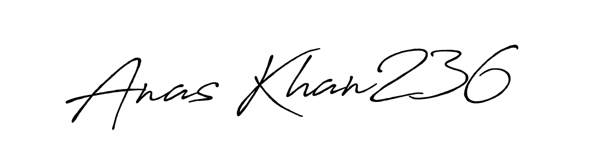 Design your own signature with our free online signature maker. With this signature software, you can create a handwritten (Antro_Vectra_Bolder) signature for name Anas Khan236. Anas Khan236 signature style 7 images and pictures png