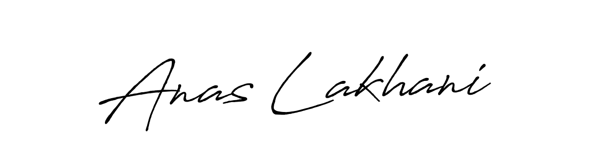 Anas Lakhani stylish signature style. Best Handwritten Sign (Antro_Vectra_Bolder) for my name. Handwritten Signature Collection Ideas for my name Anas Lakhani. Anas Lakhani signature style 7 images and pictures png