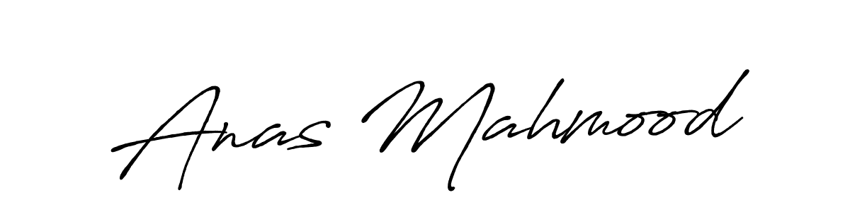 Also we have Anas Mahmood name is the best signature style. Create professional handwritten signature collection using Antro_Vectra_Bolder autograph style. Anas Mahmood signature style 7 images and pictures png