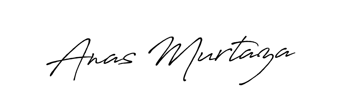 How to make Anas Murtaza name signature. Use Antro_Vectra_Bolder style for creating short signs online. This is the latest handwritten sign. Anas Murtaza signature style 7 images and pictures png