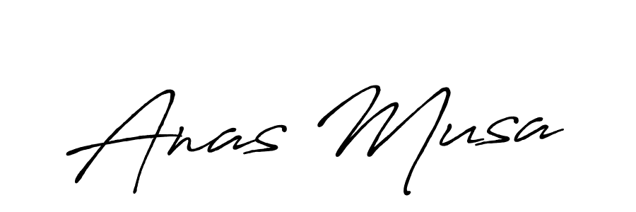 Make a beautiful signature design for name Anas Musa. Use this online signature maker to create a handwritten signature for free. Anas Musa signature style 7 images and pictures png