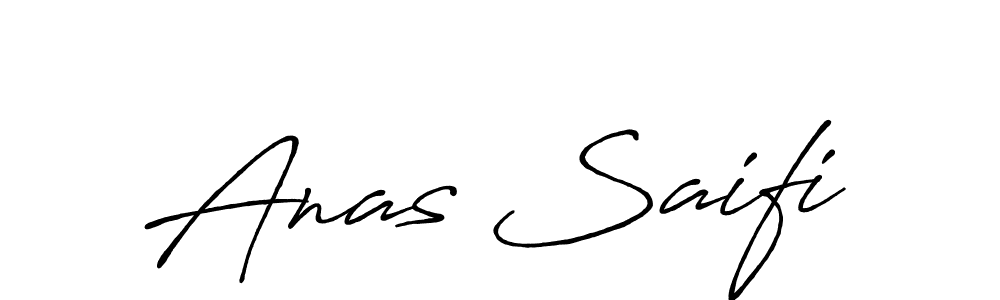 Create a beautiful signature design for name Anas Saifi. With this signature (Antro_Vectra_Bolder) fonts, you can make a handwritten signature for free. Anas Saifi signature style 7 images and pictures png