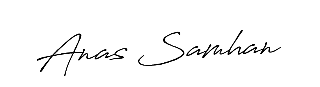 Also You can easily find your signature by using the search form. We will create Anas Samhan name handwritten signature images for you free of cost using Antro_Vectra_Bolder sign style. Anas Samhan signature style 7 images and pictures png