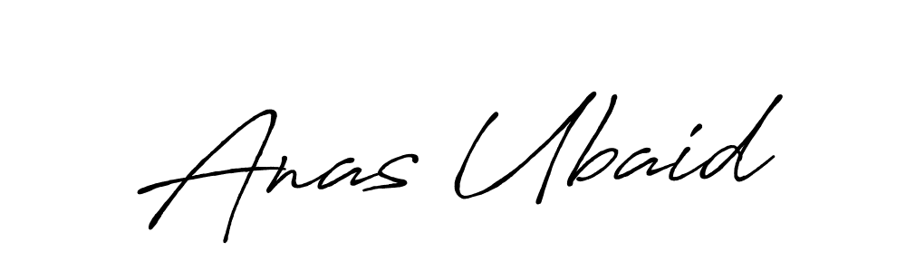 Anas Ubaid stylish signature style. Best Handwritten Sign (Antro_Vectra_Bolder) for my name. Handwritten Signature Collection Ideas for my name Anas Ubaid. Anas Ubaid signature style 7 images and pictures png
