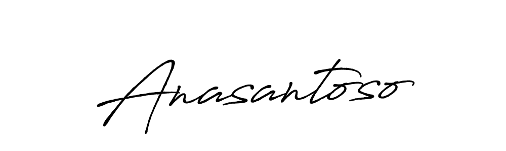 Make a beautiful signature design for name Anasantoso. Use this online signature maker to create a handwritten signature for free. Anasantoso signature style 7 images and pictures png