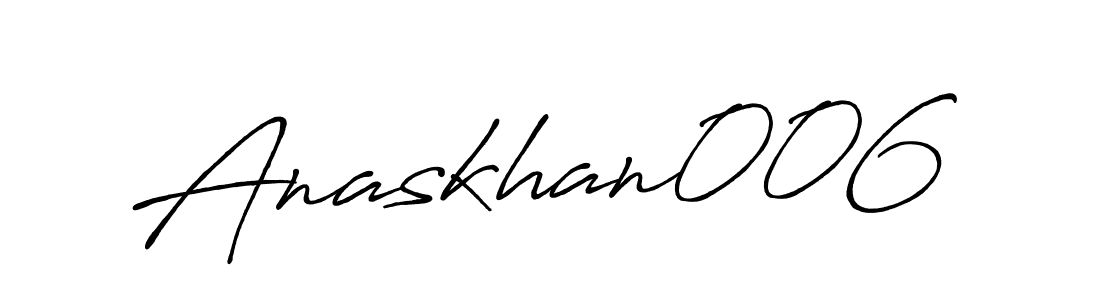 Anaskhan006 stylish signature style. Best Handwritten Sign (Antro_Vectra_Bolder) for my name. Handwritten Signature Collection Ideas for my name Anaskhan006. Anaskhan006 signature style 7 images and pictures png