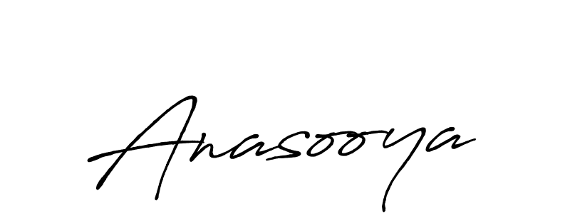 How to make Anasooya name signature. Use Antro_Vectra_Bolder style for creating short signs online. This is the latest handwritten sign. Anasooya signature style 7 images and pictures png