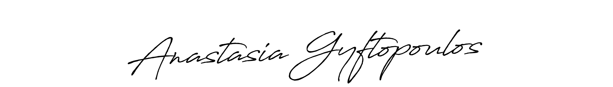 Make a short Anastasia Gyftopoulos signature style. Manage your documents anywhere anytime using Antro_Vectra_Bolder. Create and add eSignatures, submit forms, share and send files easily. Anastasia Gyftopoulos signature style 7 images and pictures png