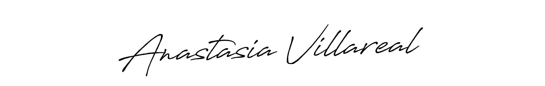 Make a beautiful signature design for name Anastasia Villareal. With this signature (Antro_Vectra_Bolder) style, you can create a handwritten signature for free. Anastasia Villareal signature style 7 images and pictures png