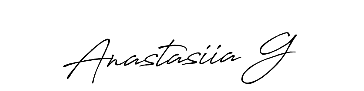 Also You can easily find your signature by using the search form. We will create Anastasiia G name handwritten signature images for you free of cost using Antro_Vectra_Bolder sign style. Anastasiia G signature style 7 images and pictures png