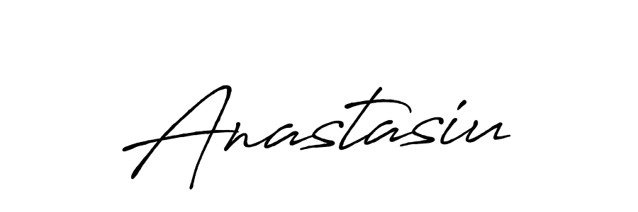 How to make Anastasiu name signature. Use Antro_Vectra_Bolder style for creating short signs online. This is the latest handwritten sign. Anastasiu signature style 7 images and pictures png