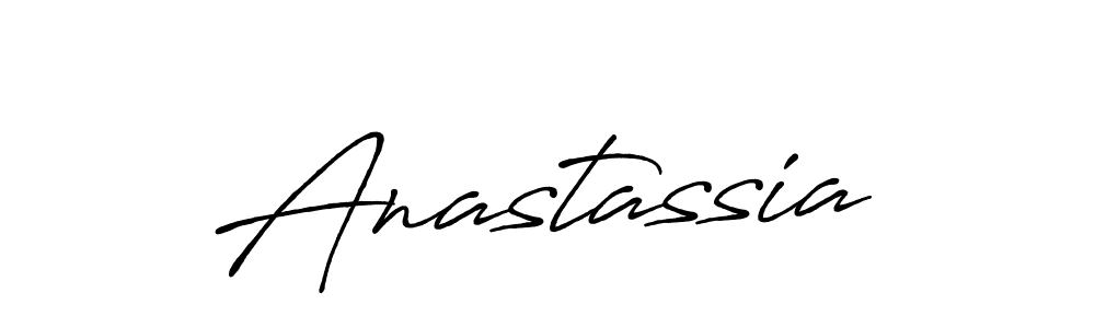 How to make Anastassia name signature. Use Antro_Vectra_Bolder style for creating short signs online. This is the latest handwritten sign. Anastassia signature style 7 images and pictures png