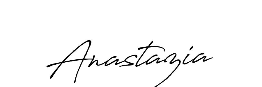 How to make Anastazia name signature. Use Antro_Vectra_Bolder style for creating short signs online. This is the latest handwritten sign. Anastazia signature style 7 images and pictures png