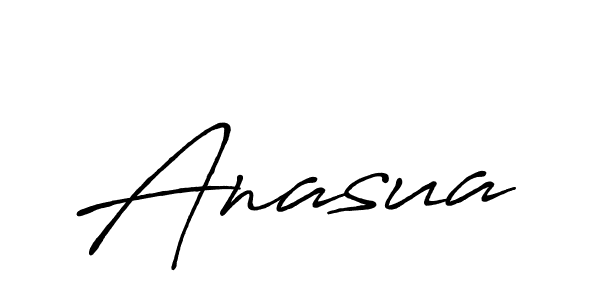 Make a beautiful signature design for name Anasua. With this signature (Antro_Vectra_Bolder) style, you can create a handwritten signature for free. Anasua signature style 7 images and pictures png