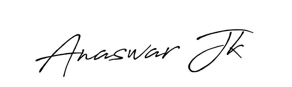 Anaswar Jk stylish signature style. Best Handwritten Sign (Antro_Vectra_Bolder) for my name. Handwritten Signature Collection Ideas for my name Anaswar Jk. Anaswar Jk signature style 7 images and pictures png