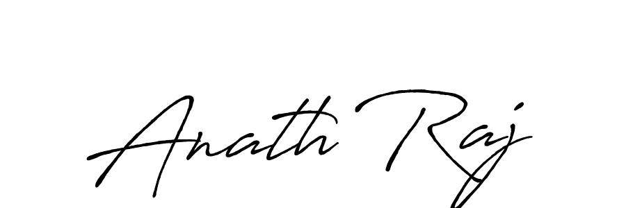 Create a beautiful signature design for name Anath Raj. With this signature (Antro_Vectra_Bolder) fonts, you can make a handwritten signature for free. Anath Raj signature style 7 images and pictures png