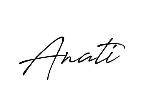 How to make Anati name signature. Use Antro_Vectra_Bolder style for creating short signs online. This is the latest handwritten sign. Anati signature style 7 images and pictures png