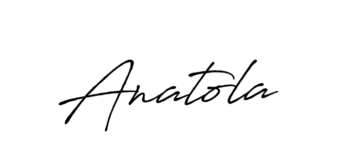 Design your own signature with our free online signature maker. With this signature software, you can create a handwritten (Antro_Vectra_Bolder) signature for name Anatola. Anatola signature style 7 images and pictures png