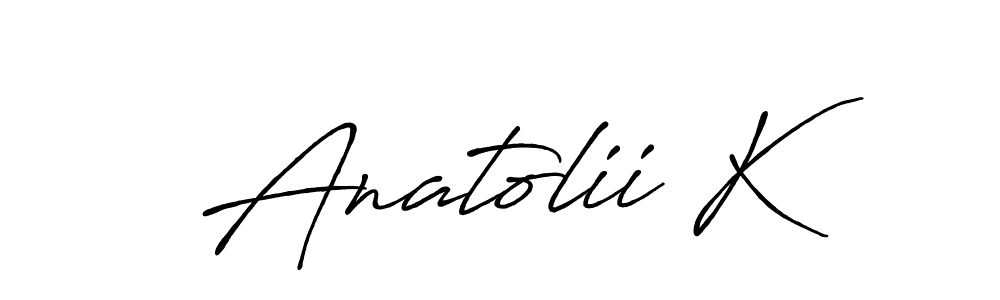 Once you've used our free online signature maker to create your best signature Antro_Vectra_Bolder style, it's time to enjoy all of the benefits that Anatolii K name signing documents. Anatolii K signature style 7 images and pictures png
