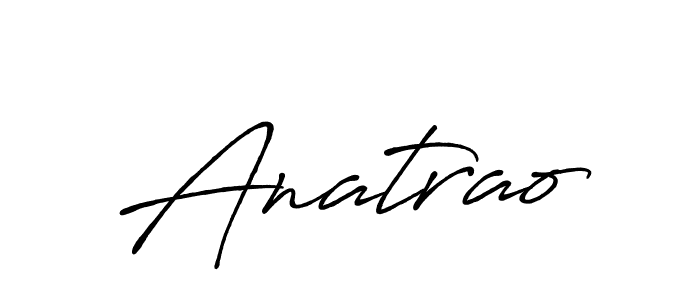 Also we have Anatrao name is the best signature style. Create professional handwritten signature collection using Antro_Vectra_Bolder autograph style. Anatrao signature style 7 images and pictures png