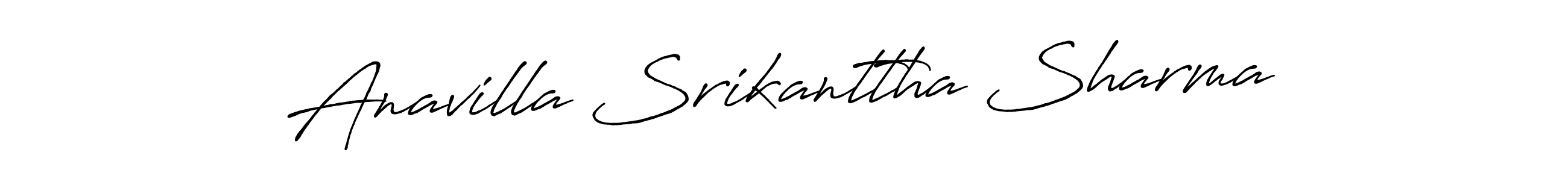 It looks lik you need a new signature style for name Anavilla Srikanttha Sharma. Design unique handwritten (Antro_Vectra_Bolder) signature with our free signature maker in just a few clicks. Anavilla Srikanttha Sharma signature style 7 images and pictures png