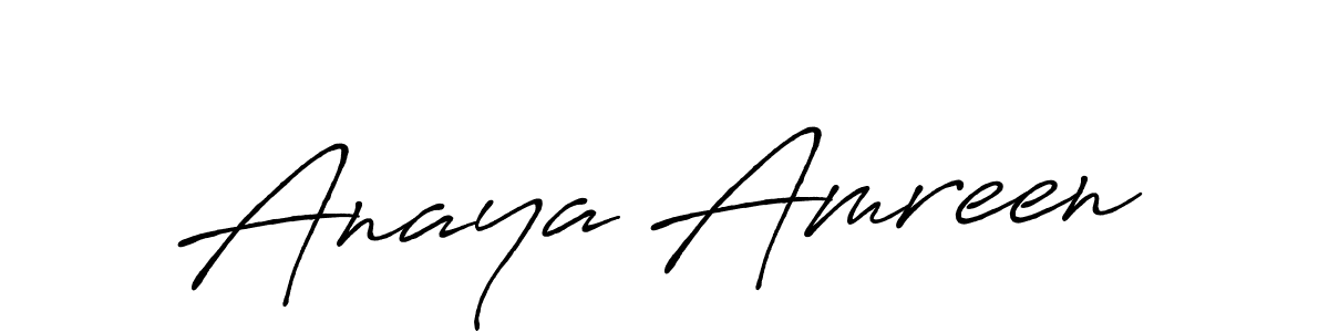 How to make Anaya Amreen signature? Antro_Vectra_Bolder is a professional autograph style. Create handwritten signature for Anaya Amreen name. Anaya Amreen signature style 7 images and pictures png