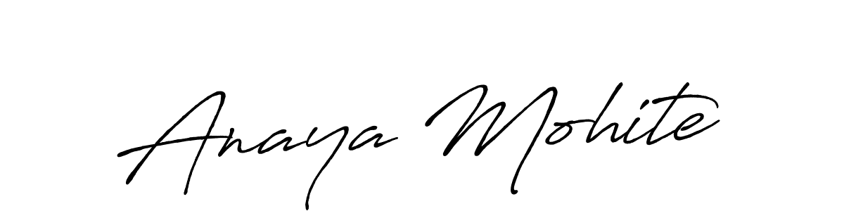 You should practise on your own different ways (Antro_Vectra_Bolder) to write your name (Anaya Mohite) in signature. don't let someone else do it for you. Anaya Mohite signature style 7 images and pictures png