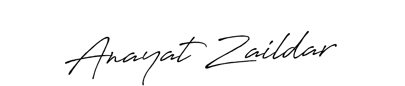 Make a beautiful signature design for name Anayat Zaildar. With this signature (Antro_Vectra_Bolder) style, you can create a handwritten signature for free. Anayat Zaildar signature style 7 images and pictures png