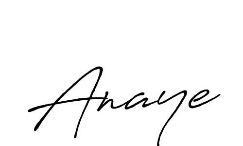 Use a signature maker to create a handwritten signature online. With this signature software, you can design (Antro_Vectra_Bolder) your own signature for name Anaye. Anaye signature style 7 images and pictures png