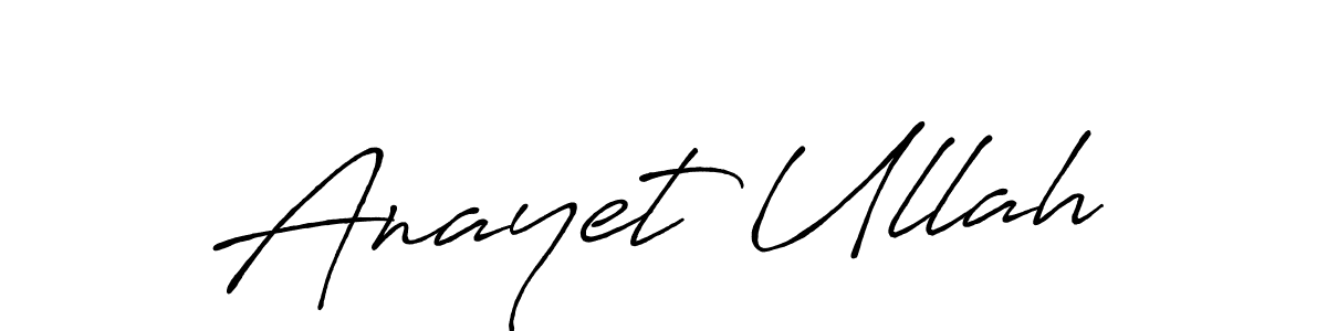 Anayet Ullah stylish signature style. Best Handwritten Sign (Antro_Vectra_Bolder) for my name. Handwritten Signature Collection Ideas for my name Anayet Ullah. Anayet Ullah signature style 7 images and pictures png