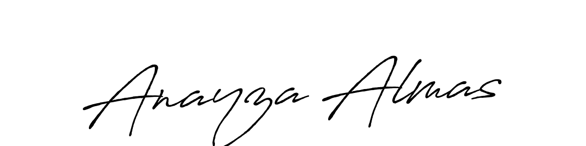 It looks lik you need a new signature style for name Anayza Almas. Design unique handwritten (Antro_Vectra_Bolder) signature with our free signature maker in just a few clicks. Anayza Almas signature style 7 images and pictures png
