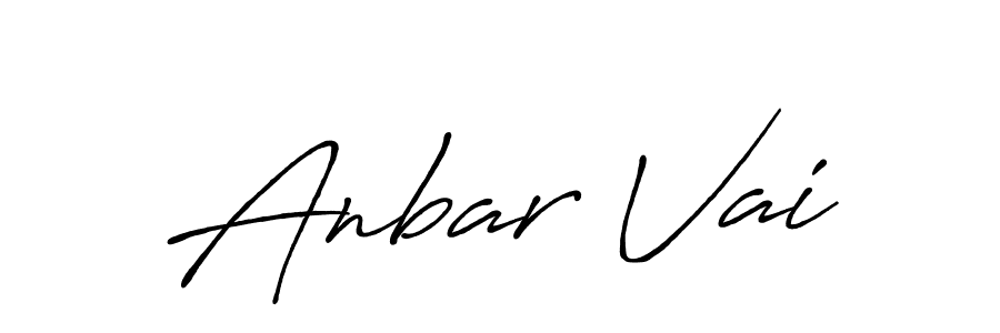 It looks lik you need a new signature style for name Anbar Vai. Design unique handwritten (Antro_Vectra_Bolder) signature with our free signature maker in just a few clicks. Anbar Vai signature style 7 images and pictures png