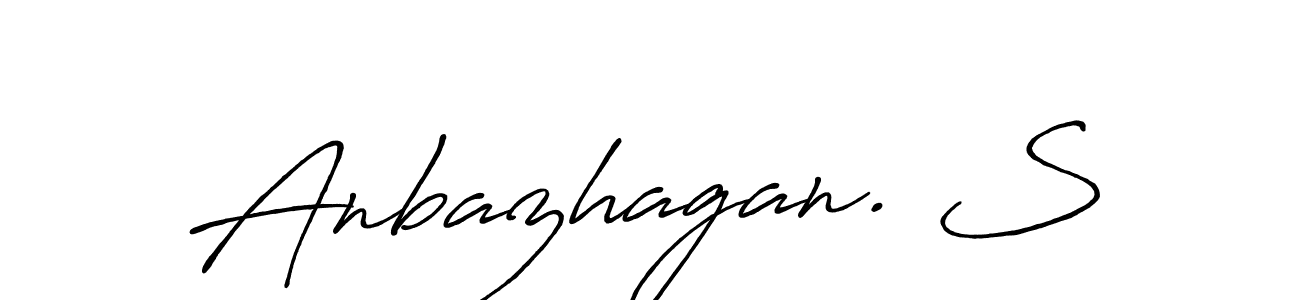 It looks lik you need a new signature style for name Anbazhagan. S. Design unique handwritten (Antro_Vectra_Bolder) signature with our free signature maker in just a few clicks. Anbazhagan. S signature style 7 images and pictures png