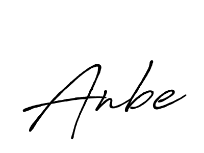 Create a beautiful signature design for name Anbe. With this signature (Antro_Vectra_Bolder) fonts, you can make a handwritten signature for free. Anbe signature style 7 images and pictures png